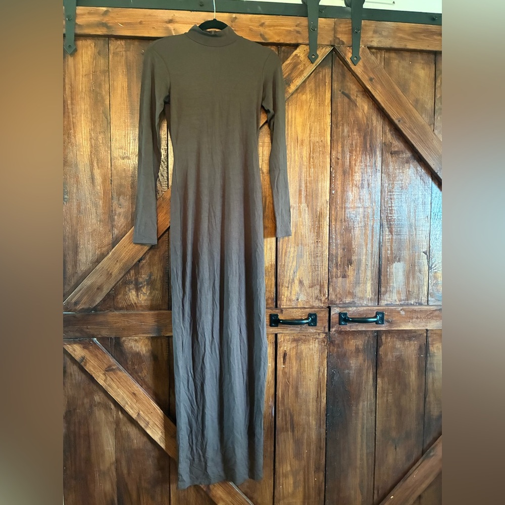 SKIMS Turtleneck Long Dress